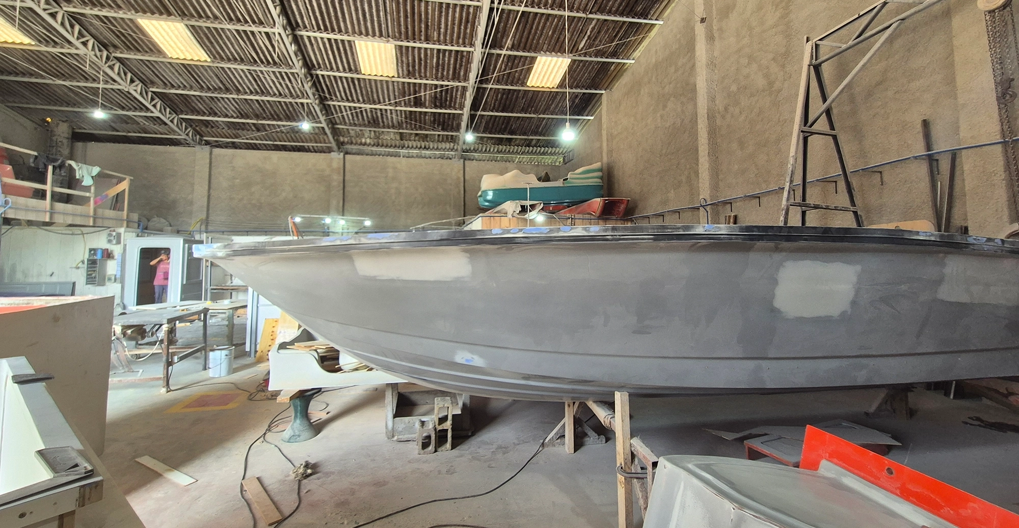 Boat under construction